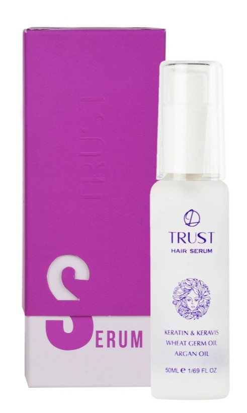 درمان خشکی و شکنندگی مو با سرم آرگان و کراتین تراست – نرمی و درخشش طبیعی