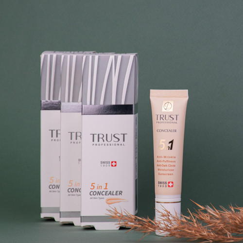 کانسیلر تراست (Trust) | پوشاننده تیرگی، پف و گودی زیر چشم | پوشش سبک با ماندگاری بالا